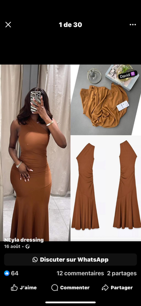 Robe moulante élégante femme