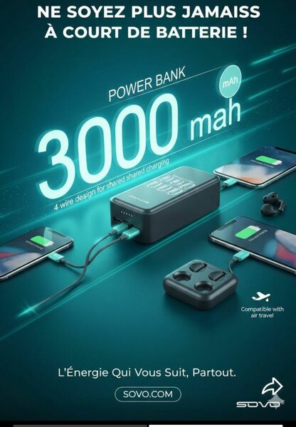 Power Bank SOVO 30000mAh