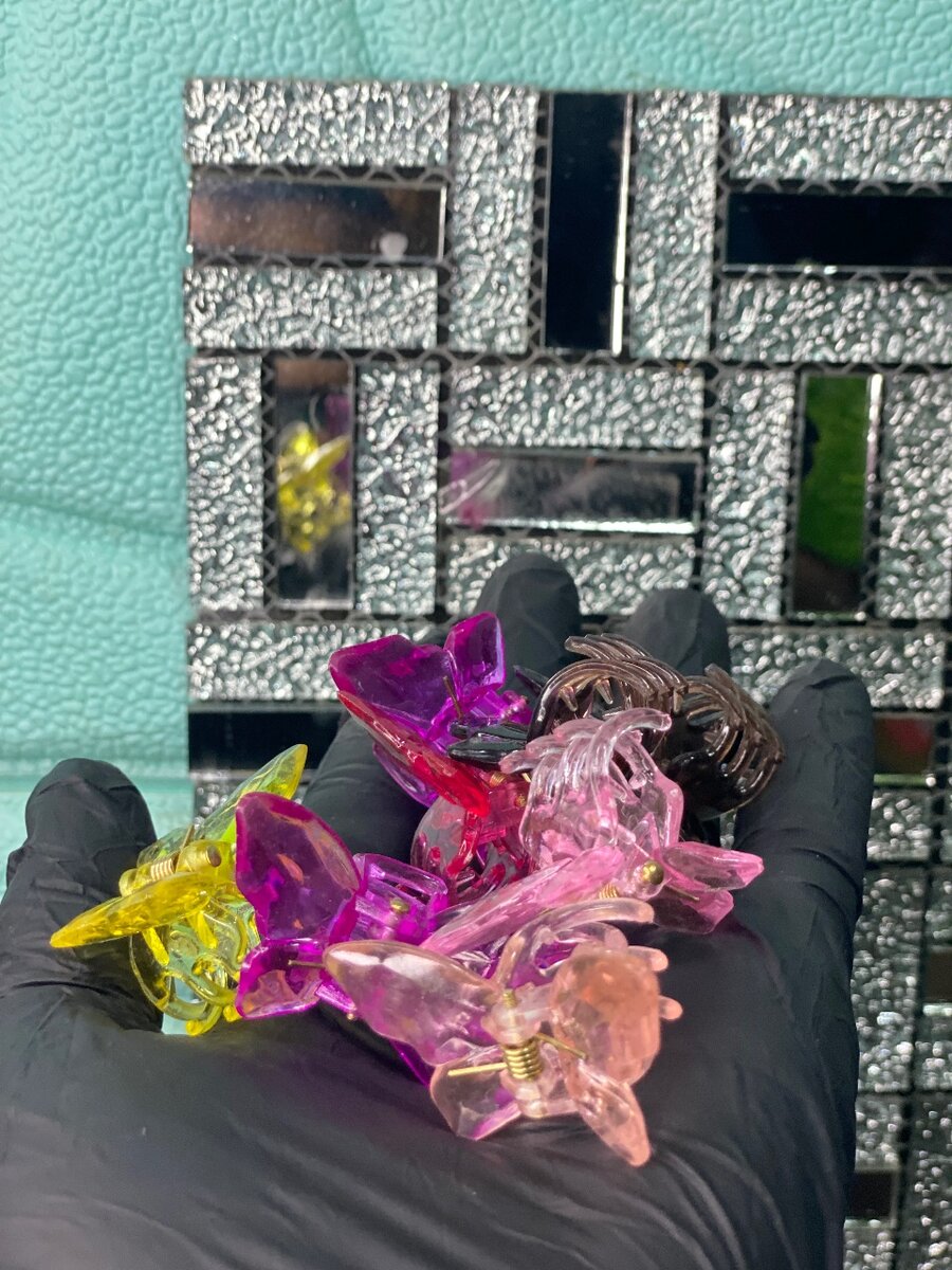 Butterfly hair clips