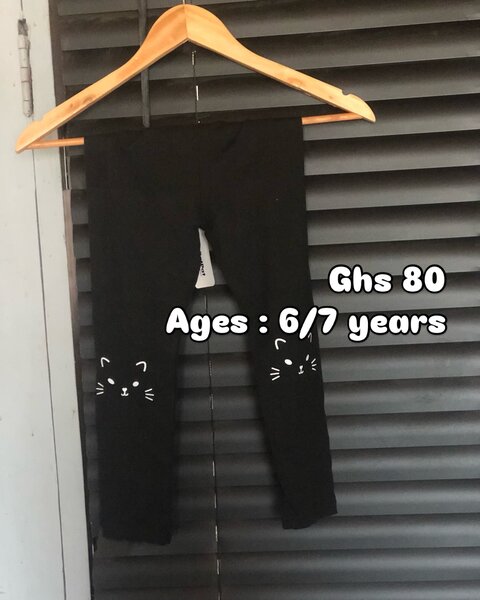Girls kitty Kat face leggings