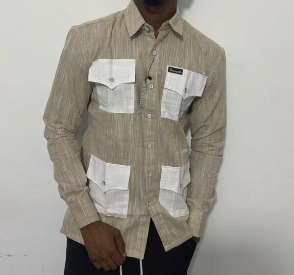 Chemise Homme Élégante Poches