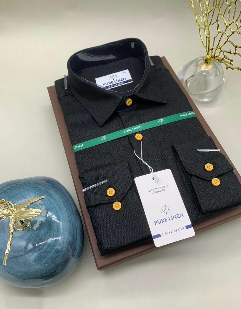 Pure linen long sleeves tops