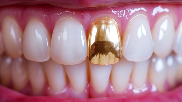 Gold tooth crown