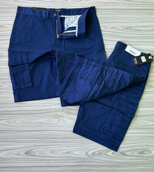 Two sided pocket khaki shorts