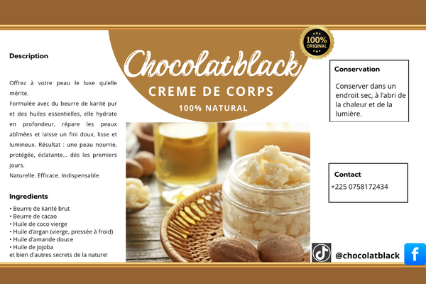 Creme de corps chocolatblack