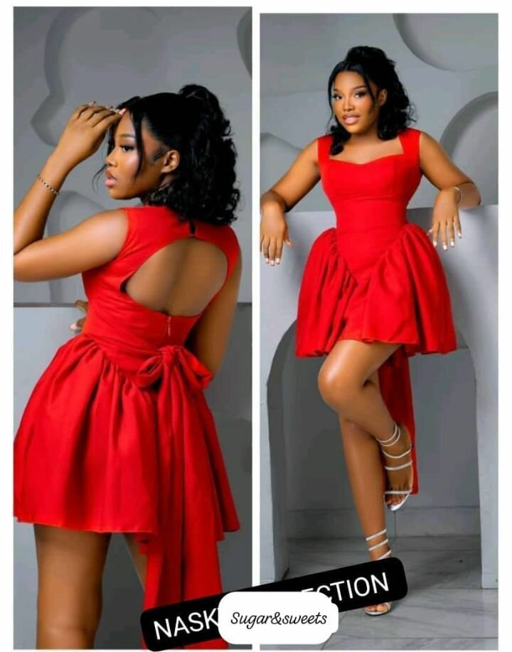 Robe élégante asymétrique