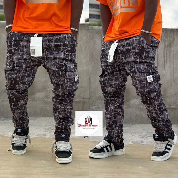 Pantalon cargo camouflage homme