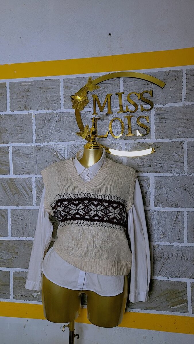 Gilets vintage à motifs