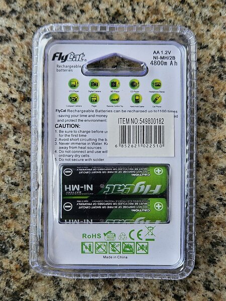 PILES RECHARGEABLES 4800MAH