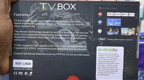 Box TV Android 4K Ultra HD
