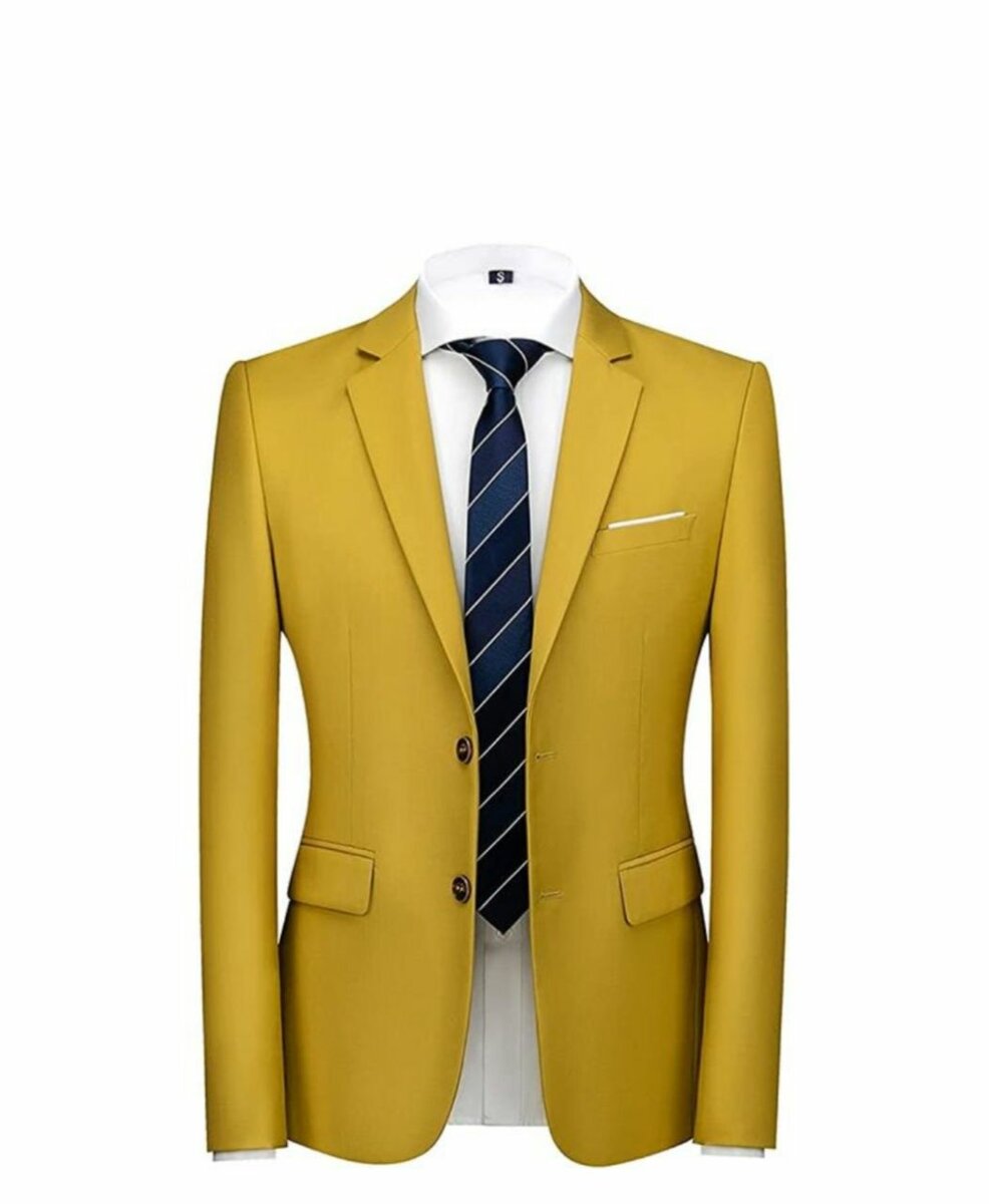 Ensemble VESTE 02 Piece-JAUNE