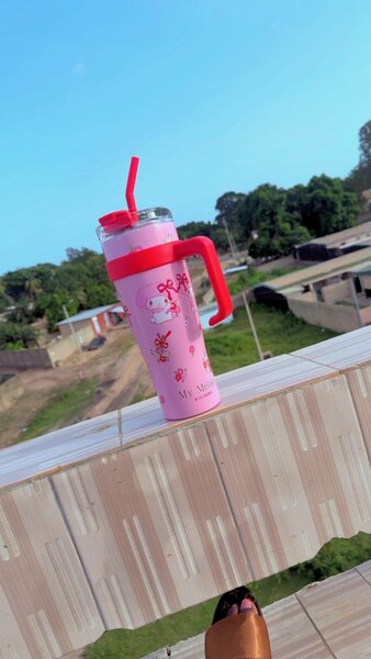 Gobelet Isotherme avec Paille