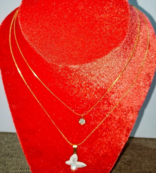 Collier pendentif papillon élégant