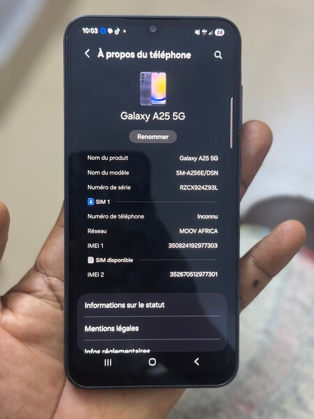 Galaxy A25 5G Téléphone