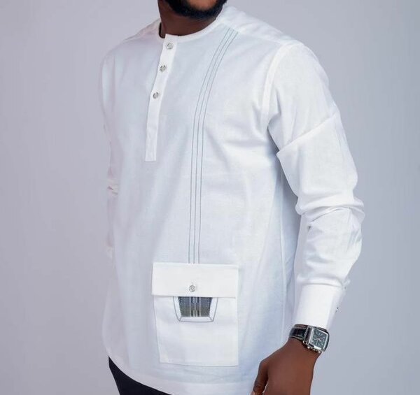 Chemise homme en lin cassé