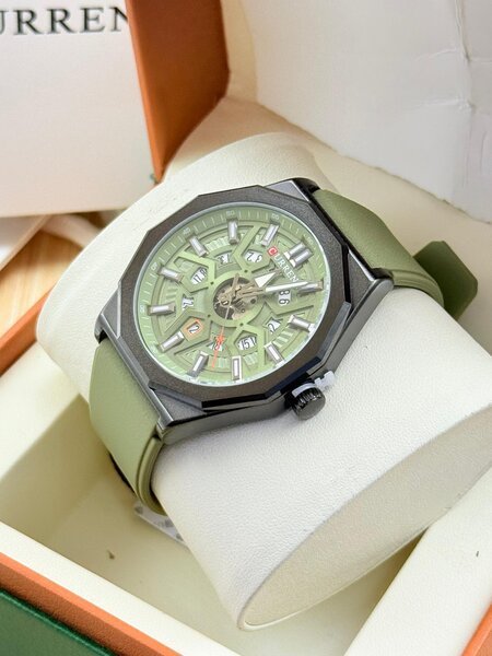Montre Homme Verte Style Militaire