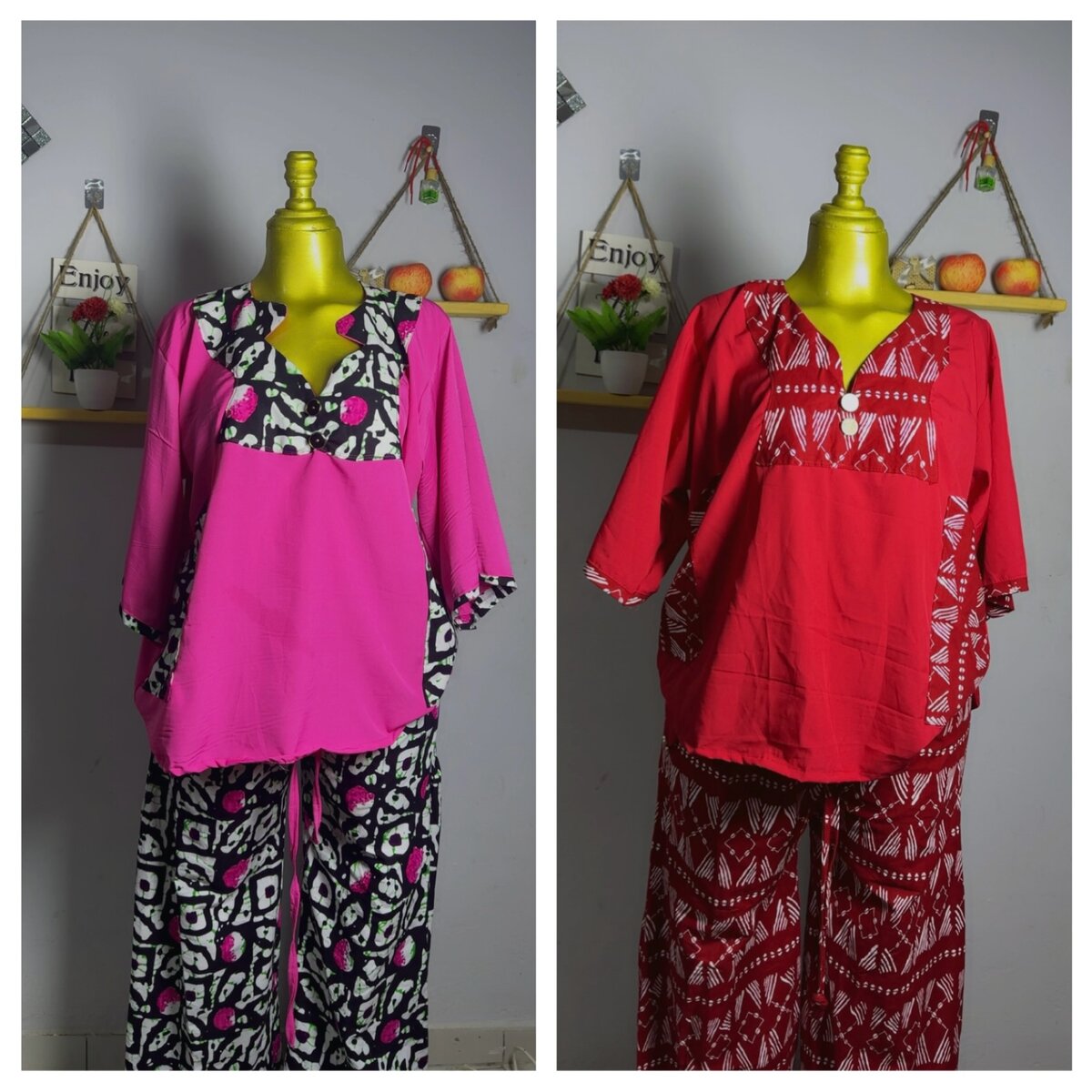 Tuniques et Pantalons Colorés