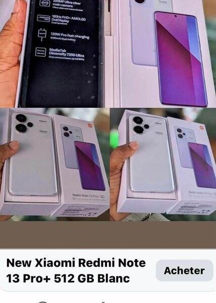 Xiaomi Redmi Note 13 Pro+ 512GB Blanc