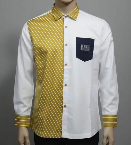 Chemise Homme Bicolore Élégante