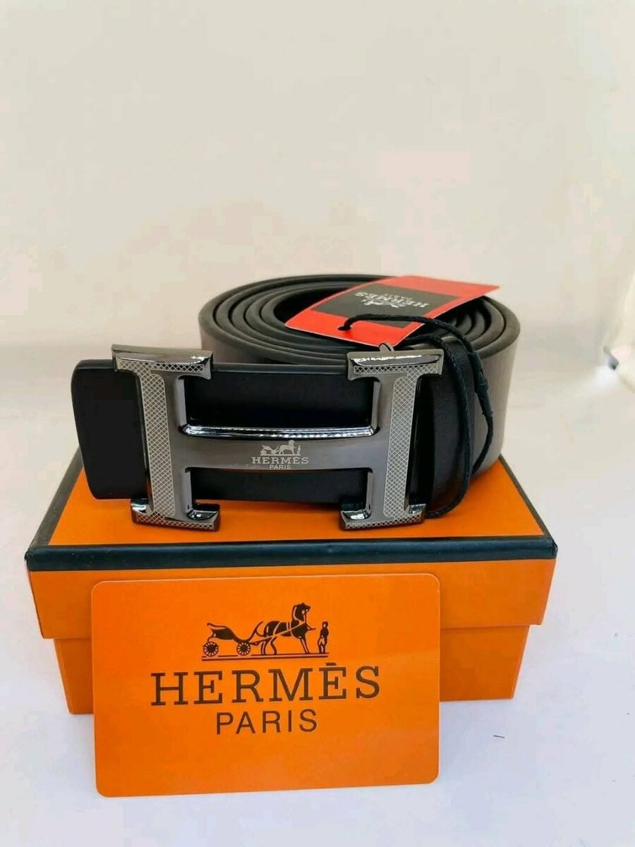 Ceinture Hermes H en cuir