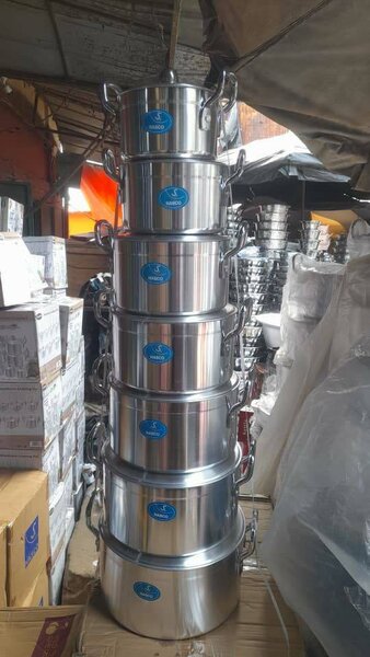 Batterie de cuisine inox empilable