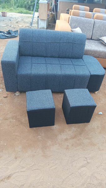 Canapé 2 Places avec Poufs