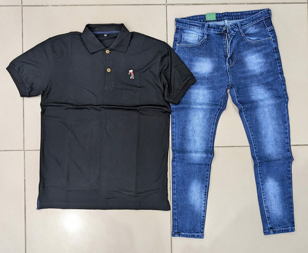 Golf T-shirt+Jean