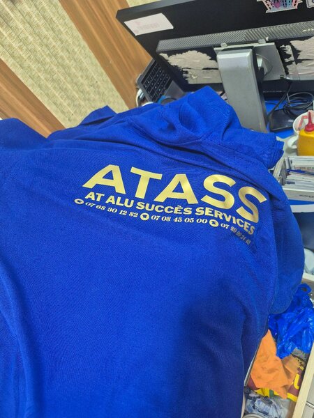 Polo bleu masculin XL