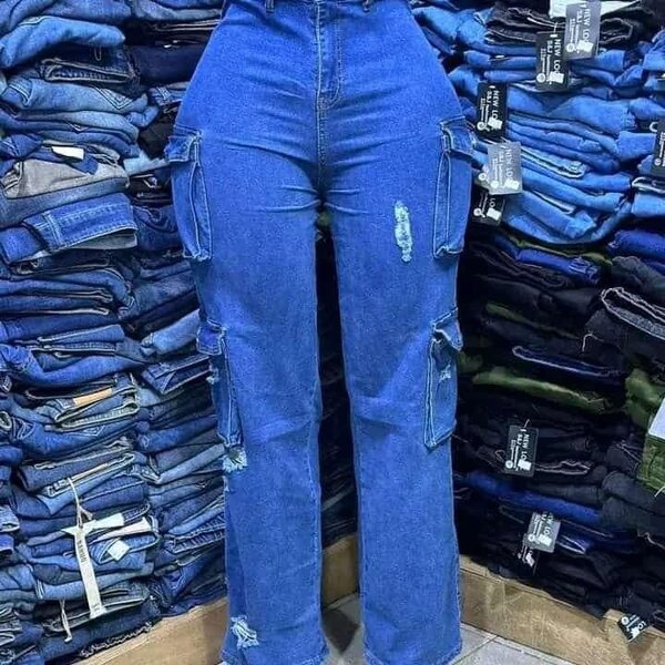 Pantalon jean cargo