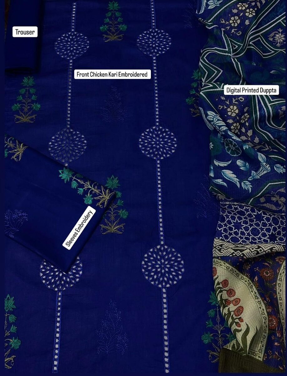 Printed lawn suit