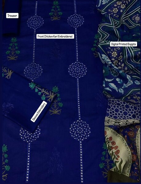 Printed lawn suit