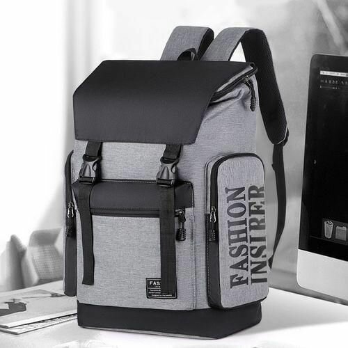 Sac à dos moderne gris unisexe