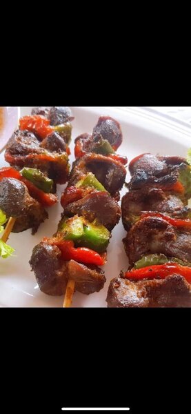 Brochettes de Viande,gésier