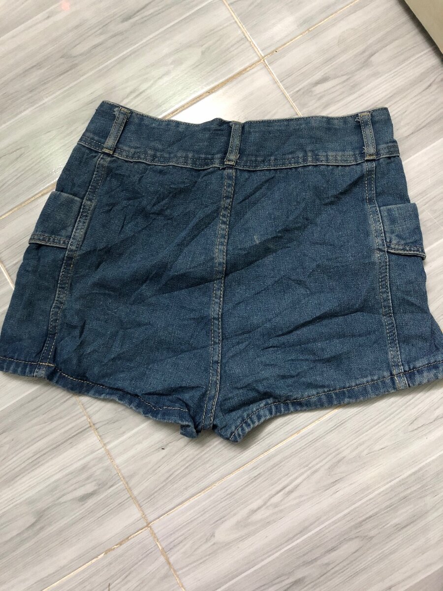 Denim Skort with Pockets
