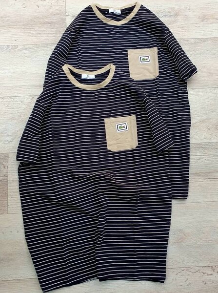 T-shirts rayés poche