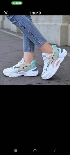 Baskets mode multicolores femme