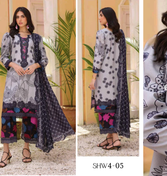 Charizma Sheen - Unstitched Embroidered Linen Shawl Collection | NOW LIVE