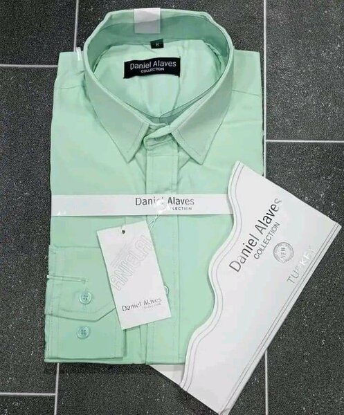 Chemise formelle verte homme