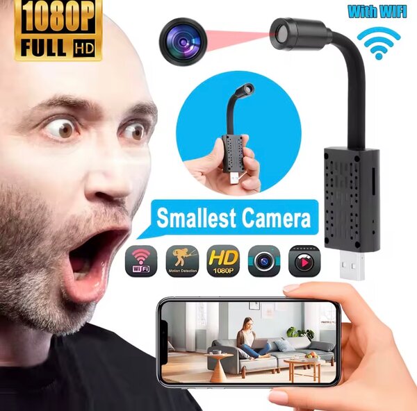 Mini caméra USB HD 1080P