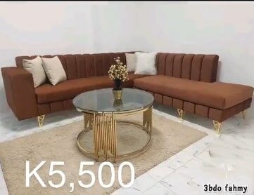 Corner sofa brown