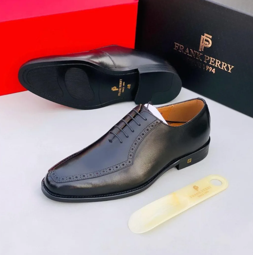 Men's shoes black Frank Perry