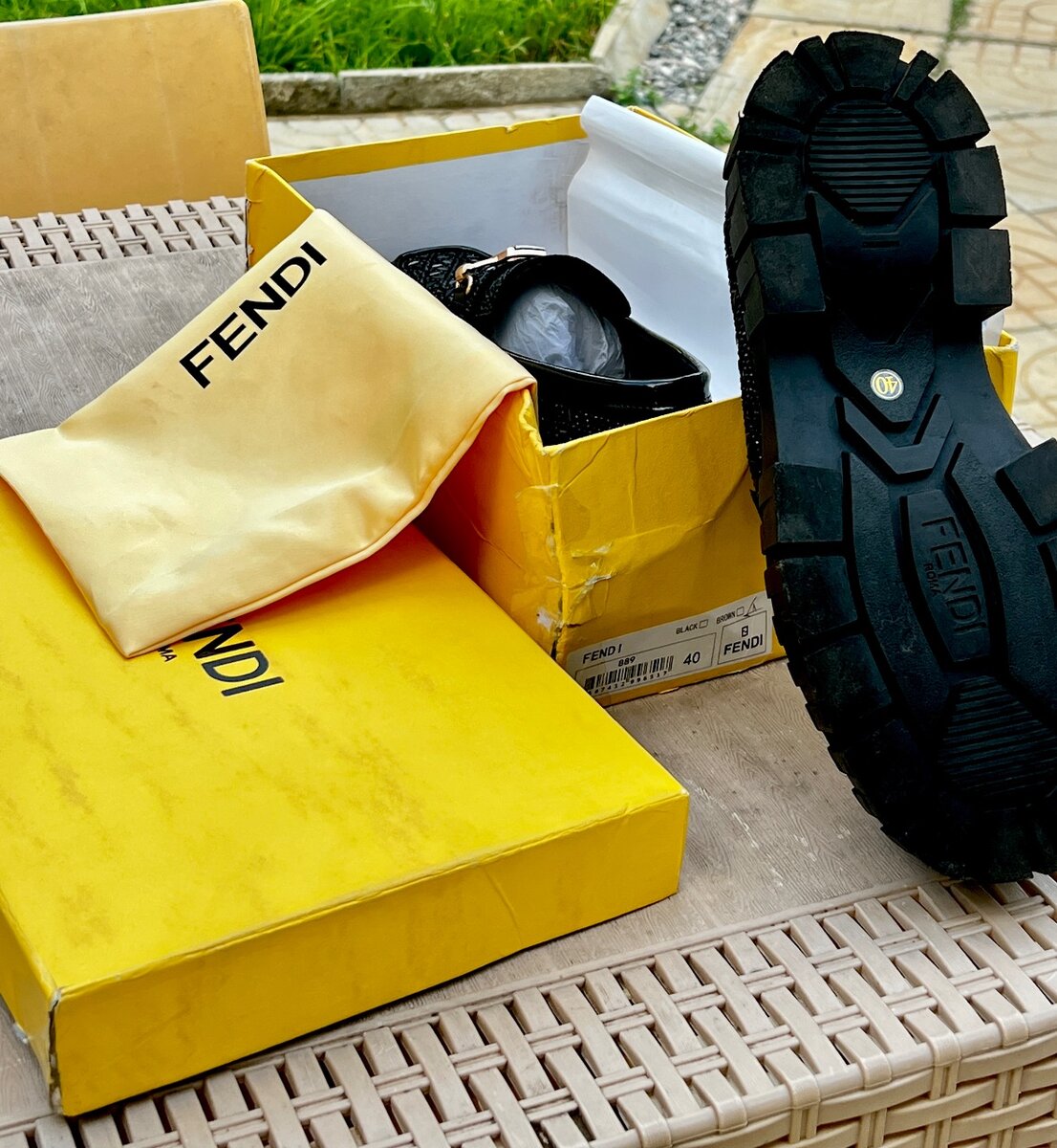 FENDI PLATFORM MENS CASUAL/FORMAL SHOES