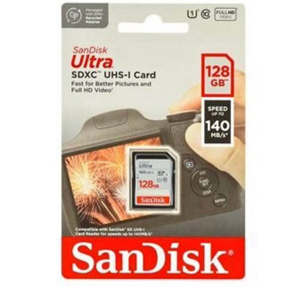 Carte SD SanDisk Ultra 128GB