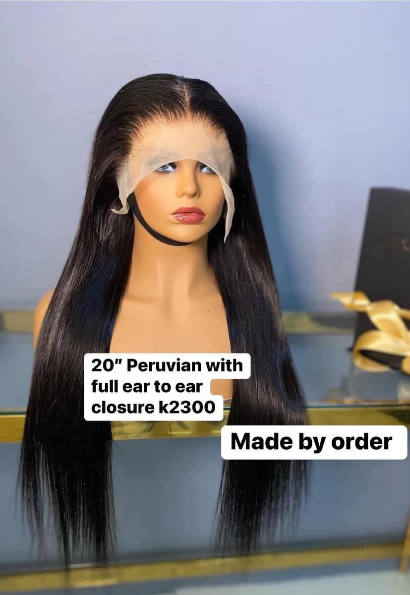 20" Peruvian with full ear to ear closure