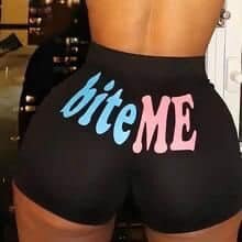 Printed booty shorts