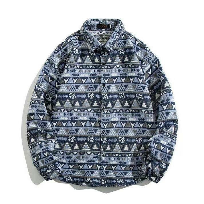 Chemise Homme Motif Géométrique