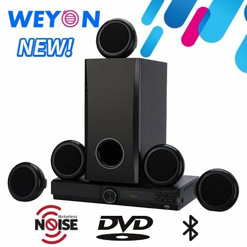 WEYON 5.1 Channel Bluetooth Speaker Home Theater - 300W - Bl