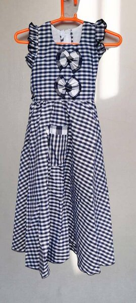 Robe à Carreaux Enfant Élégante