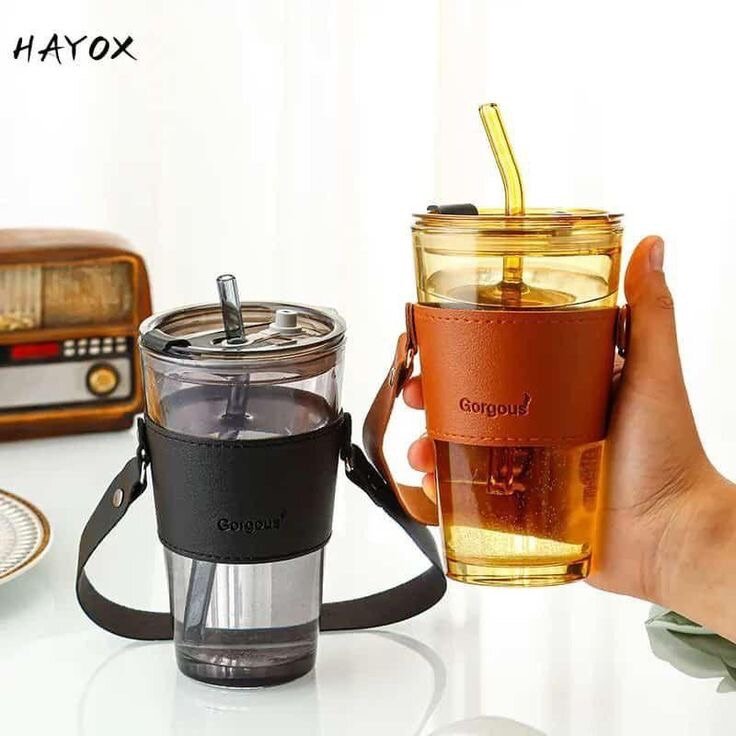 Gobelets réutilisables avec housse