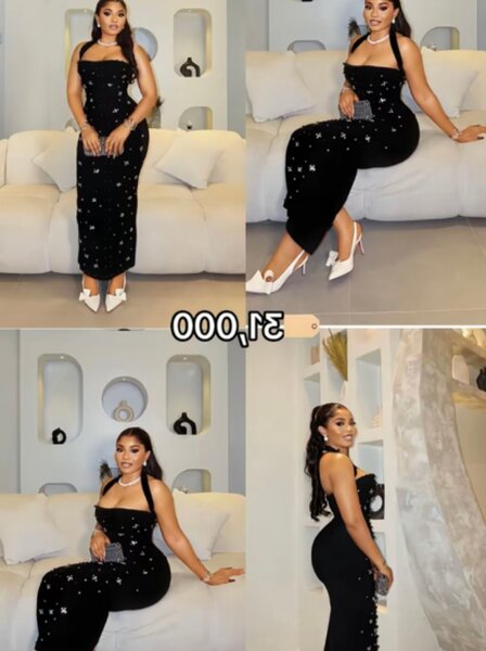 Robe Noire Élégante Femme